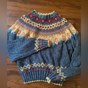 Christy Dawn Fairisle sweater M Doên Liz Claiborne